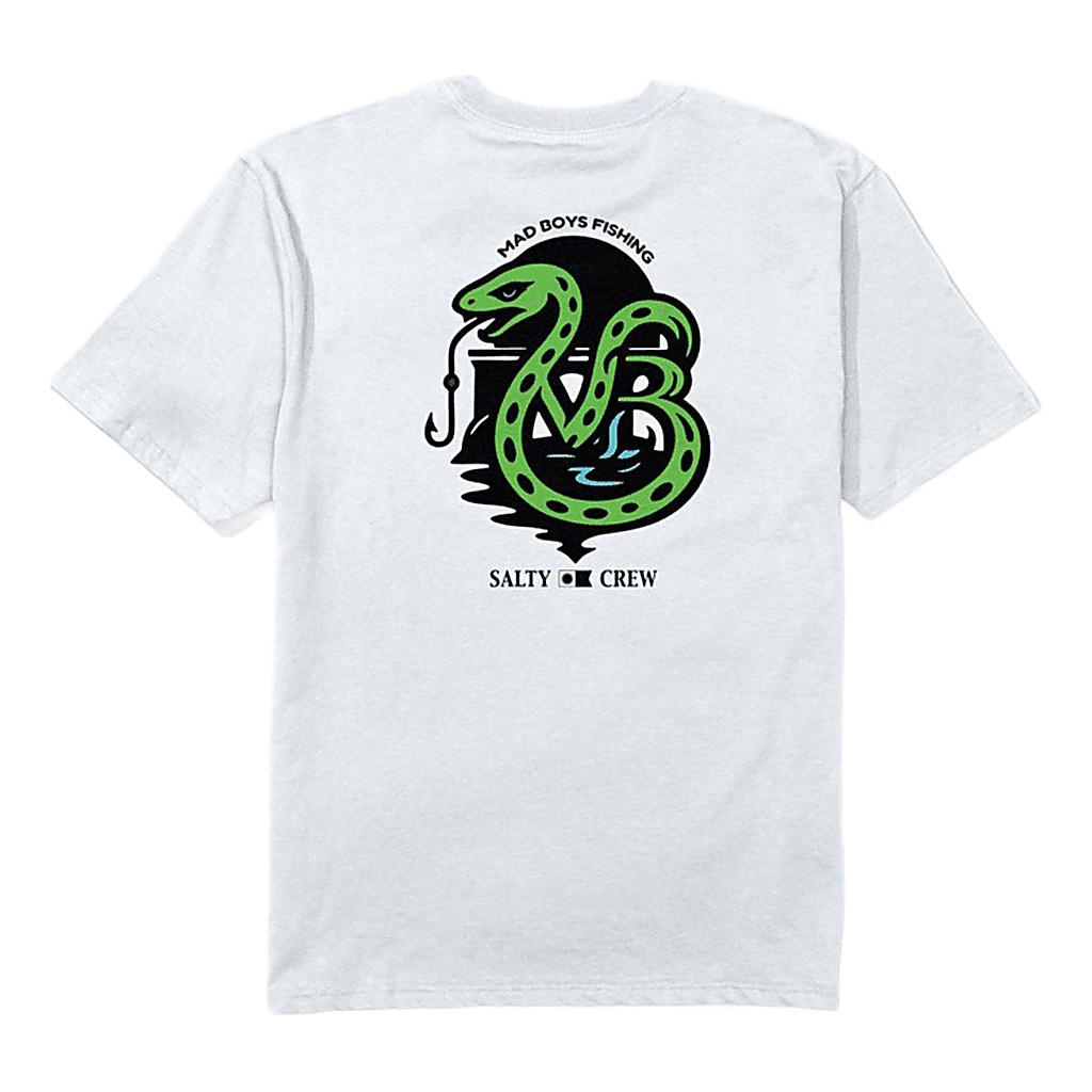 Salty Crew X Mad Boys Snake Tee White dans le groupe Vêtements & Chaussures / Vêtements / T-shirts l\'adresse Sportfiskeprylar.se (9334966205065r)