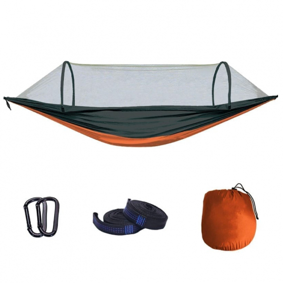 Fladen Hammock with Mosquito Net Orange dans le groupe Loisirs en plein air / Lits et couchages / Hamacs l\'adresse Sportfiskeprylar.se (97-3602)