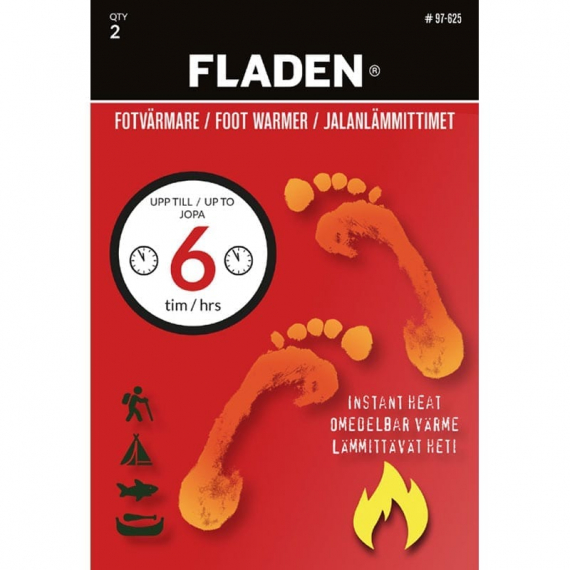 Fladen Fotvärmare 7cm x 9cm (2-pack) dans le groupe Loisirs en plein air / Autres équipement outdoor / Chauffe-mains et chauffe-pieds l\'adresse Sportfiskeprylar.se (97-625)