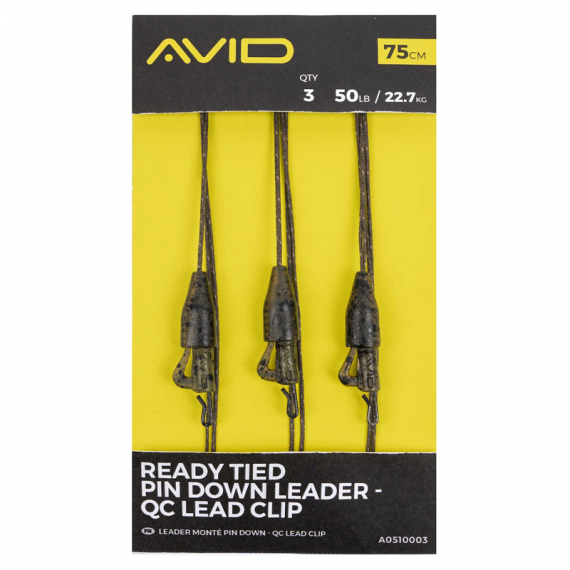 Avid Ready Tied Pin Down Leader QC Lead Clip Sportfishtackle.fr