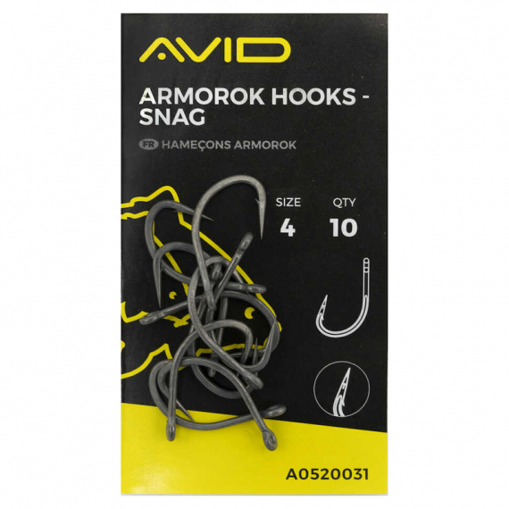 Avid Armorok Snag Barbed dans le groupe Hameçons et terminal tackle / Hamecon peche / Hameçon carpe l\'adresse Sportfiskeprylar.se (A0520029r)