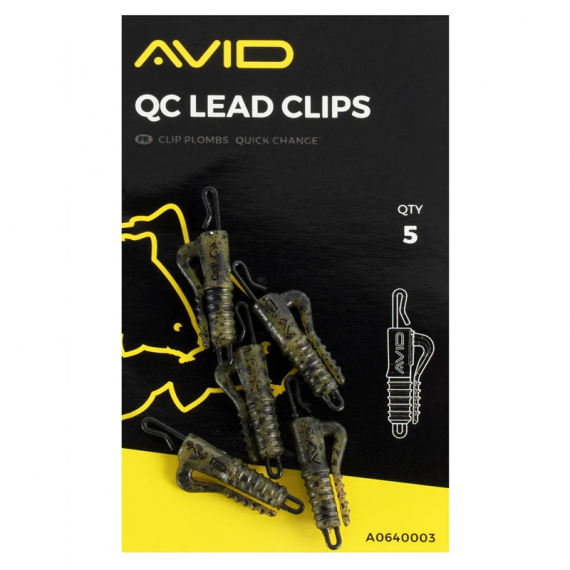 Avid Terminal Tackle QC Lead Clip (5pcs) dans le groupe Hameçons et terminal tackle / Accessoires montages / Plombs clips l\'adresse Sportfiskeprylar.se (A0640003)