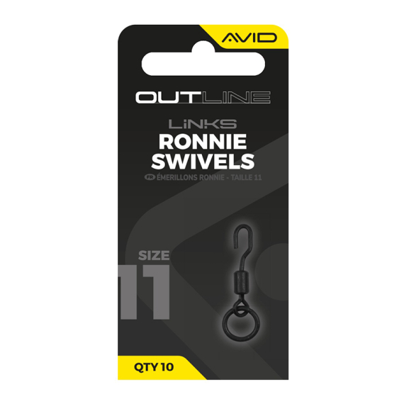 Avid Outline Ronnie Swivels - Size 11 dans le groupe Hameçons et terminal tackle / Accessoires montages / Autres accessoires rig l\'adresse Sportfiskeprylar.se (A0640138)