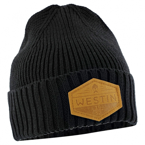 Westin Winter Beanie Black dans le groupe Habits et chaussures / Chapeau de peche, casquette peche / Bérets et chapeaux l\'adresse Sportfiskeprylar.se (A135-386-OS)
