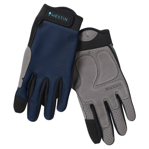 Westin Drip UPF Glove Petrol Blue dans le groupe Habits et chaussures / Habits / Gant peche l\'adresse Sportfiskeprylar.se (A168-841-Lr)