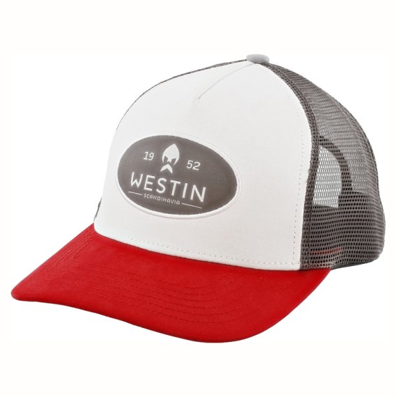 Westin W6 Classic Cap One Size Silver Grey/Red dans le groupe Habits et chaussures / Chapeau de peche, casquette peche / Casquettes / Casquettes trucker l\'adresse Sportfiskeprylar.se (A229-876-OS)