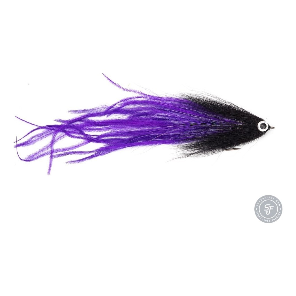 Vision Pike - Beast Black/Purple fly #6/0 dans le groupe Leurres de pêche / Mouches / Mouches à brochets l\'adresse Sportfiskeprylar.se (A276900147-60)