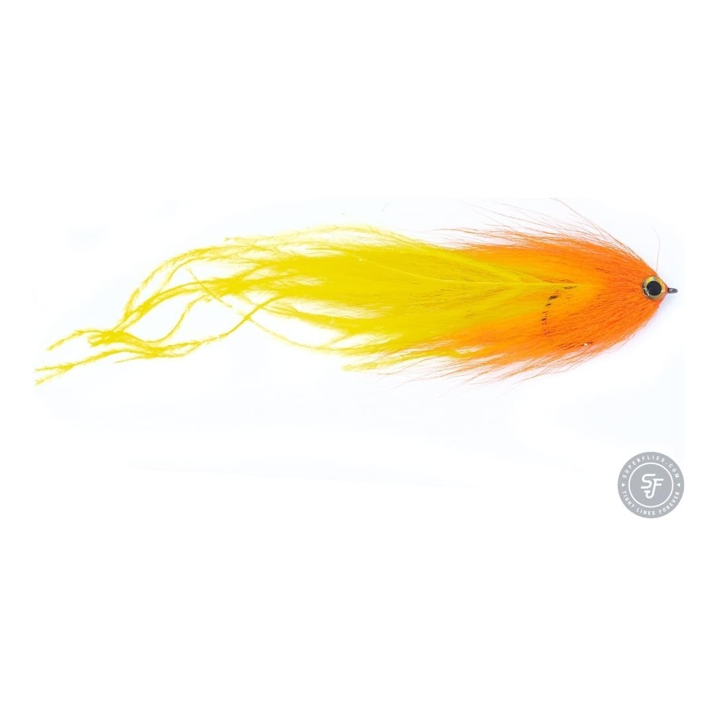 Vision Pike - Beast Orange/Yellow fly #6/0 dans le groupe Leurres de pêche / Mouches / Mouches à brochets l\'adresse Sportfiskeprylar.se (A276900148-60)
