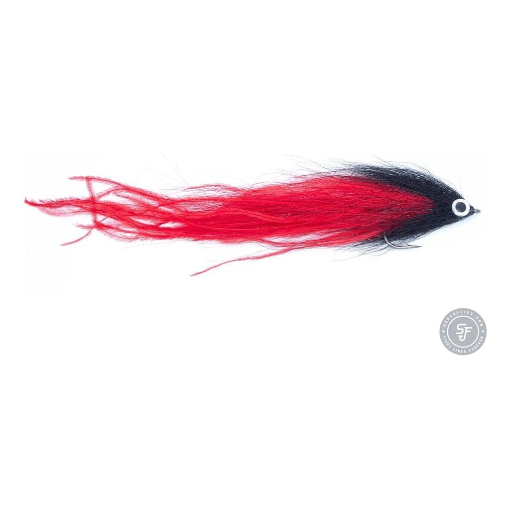 Vision Pike - Beast Black/Red fly #6/0 dans le groupe Leurres de pêche / Mouches / Mouches à brochets l\'adresse Sportfiskeprylar.se (A276900149-60)