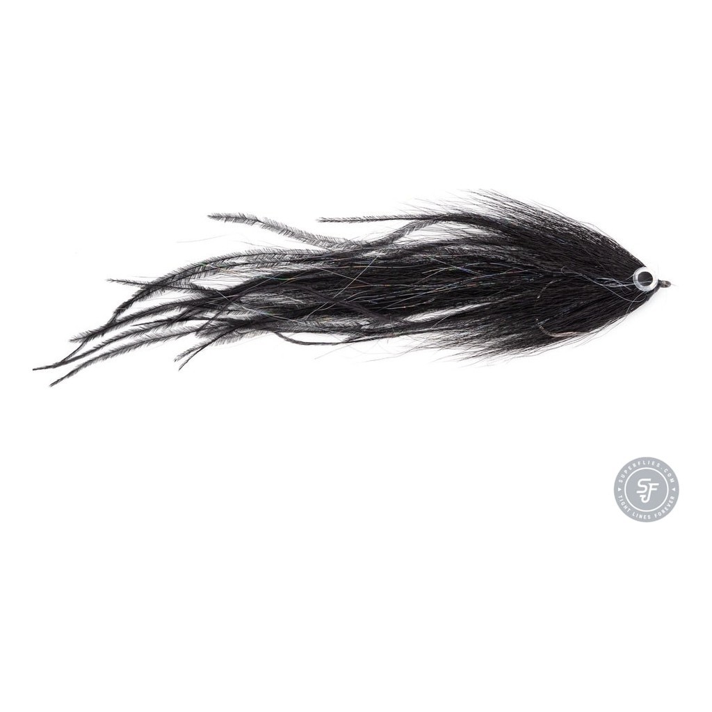Vision Pike - Beast Black fly #6/0 dans le groupe Leurres de pêche / Mouches / Mouches à brochets l\'adresse Sportfiskeprylar.se (A276900152-60)