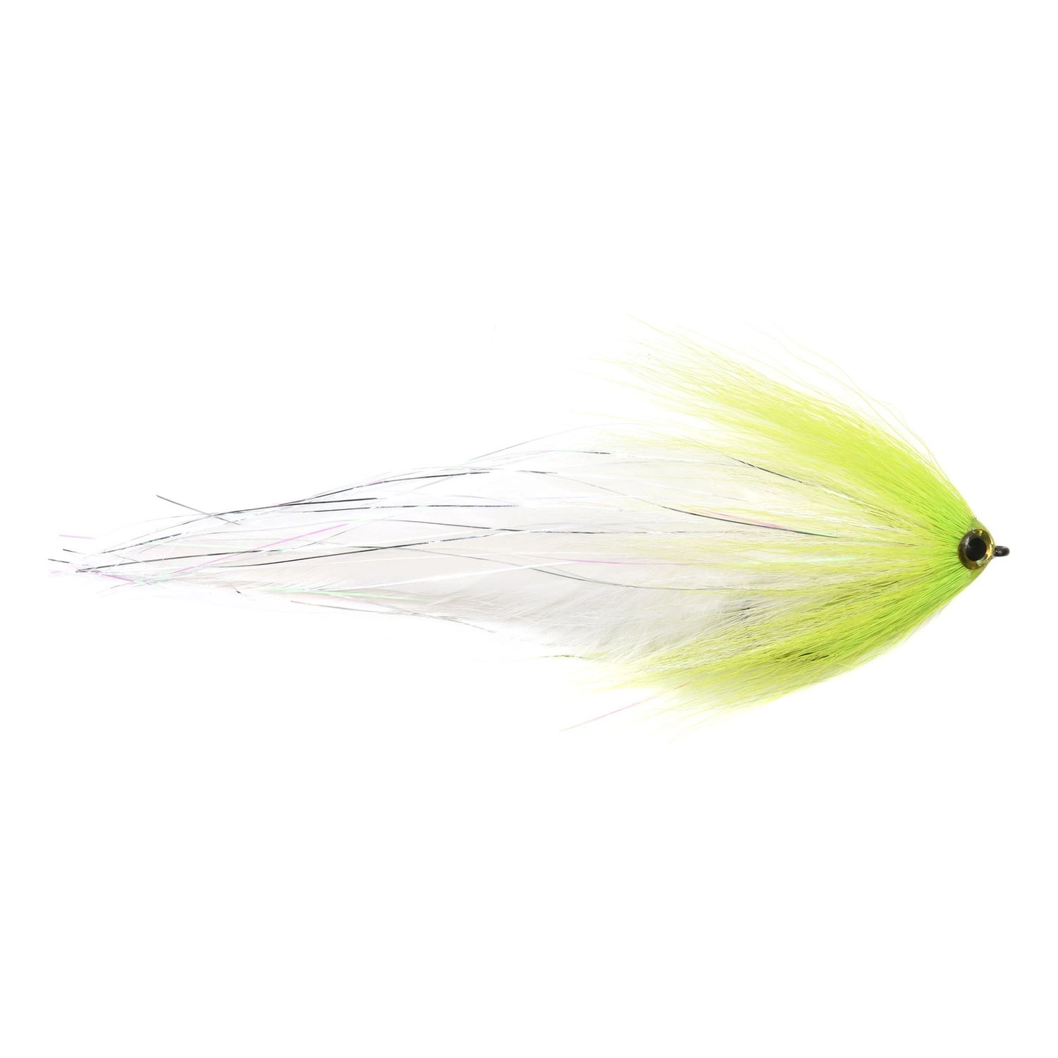 Vision Pike - Deceiver White/Chartreuse fly #6/0 dans le groupe Leurres de pêche / Mouches / Mouches à brochets l\'adresse Sportfiskeprylar.se (A276904963-60)