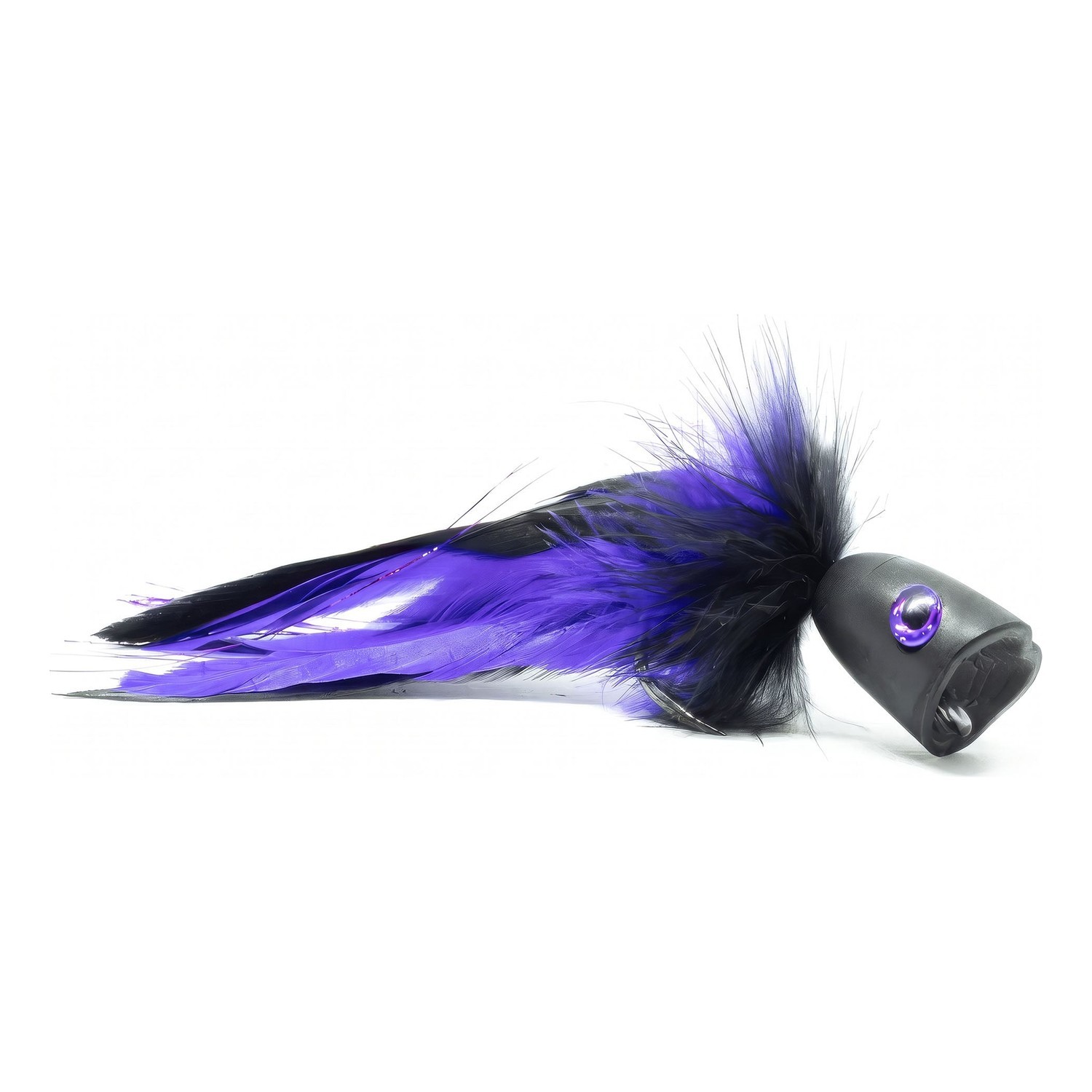 Vision Pike - Surface Seducer Double Popper Purple/Black fly #6/0 dans le groupe Leurres de pêche / Mouches / Mouches à brochets l\'adresse Sportfiskeprylar.se (A276909541-60)
