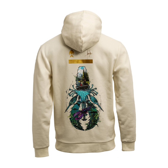 Westin Crecraw Hoodie Beige dans le groupe Habits et chaussures / Vêtements / Sweats / Hoodies l\'adresse Sportfiskeprylar.se (A314-1426-Sr)