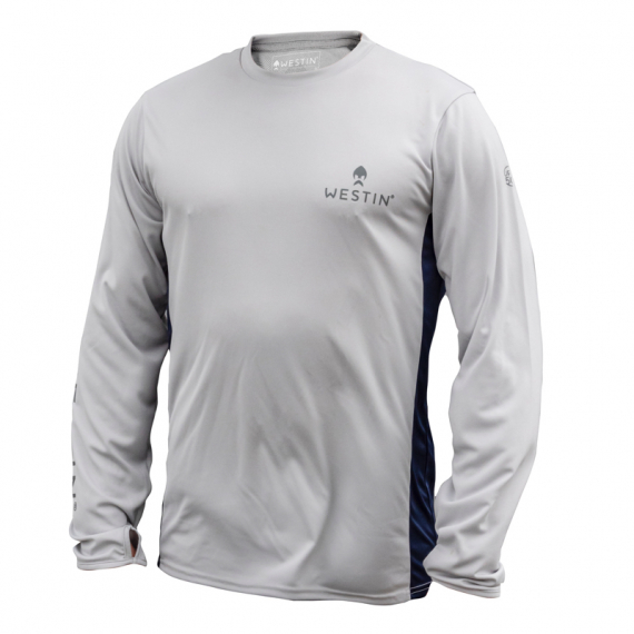 Westin Pro UPF Long Sleeve Grey/Navy Blue dans le groupe Habits et chaussures / Habits / Sweats / T-shirts manches longues l\'adresse Sportfiskeprylar.se (A70-505-Sr)