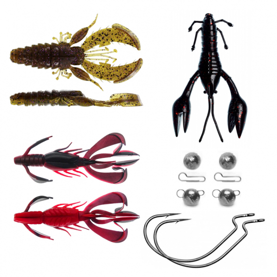 Kräftjigg Bundle - Abborre dans le groupe Leurre de la peche / Leurre souple / Écrevisses et appâts creaturebait / écrevisses l\'adresse Sportfiskeprylar.se (ABBORRKIT3)