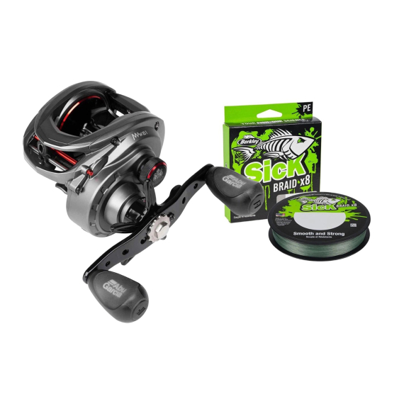 Abu Garcia Max 41 LH With Berkley Sick Braid Moss Green 0,33mm dans le groupe Moulinet de pêche / Moulinet casting / Moulinets profil bas l\'adresse Sportfiskeprylar.se (ABUMAXWITHBRAIDSET)