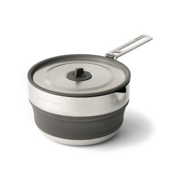 Sea To Summit Detour Stainless Steel Collapsible Pouring Pot 1.8L dans le groupe Loisirs en plein air / Cuisines camping et ustensiles / Casseroles et ppoêles / Casserole l\'adresse Sportfiskeprylar.se (ACK026021-390101)