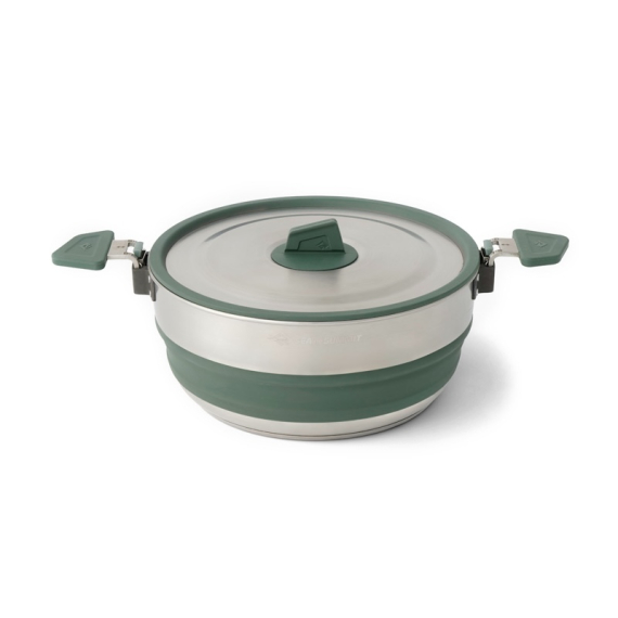 Sea To Summit Detour Stainless Steel Collapsible Pot 3L dans le groupe Loisirs en plein air / Cuisines camping et ustensiles / Casseroles et ppoêles / Casserole l\'adresse Sportfiskeprylar.se (ACK026021-402002)
