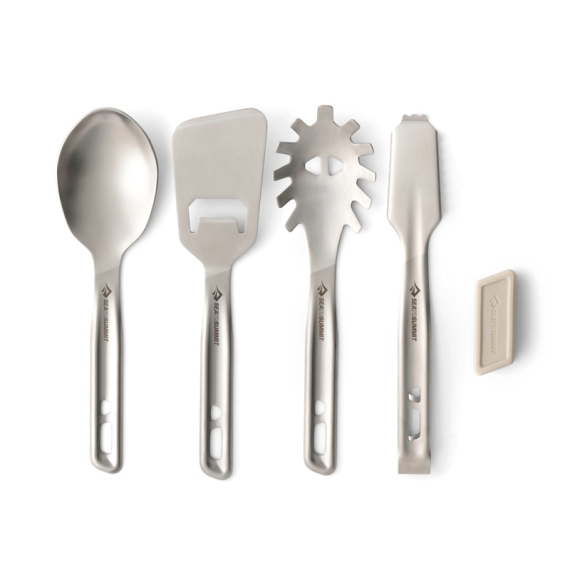 Sea To Summit Detour Stainless Steel Utensil Set 4pcs dans le groupe Loisirs en plein air / Cuisines camping et ustensiles / Ustensiles cuisine l\'adresse Sportfiskeprylar.se (ACK036021-121804)