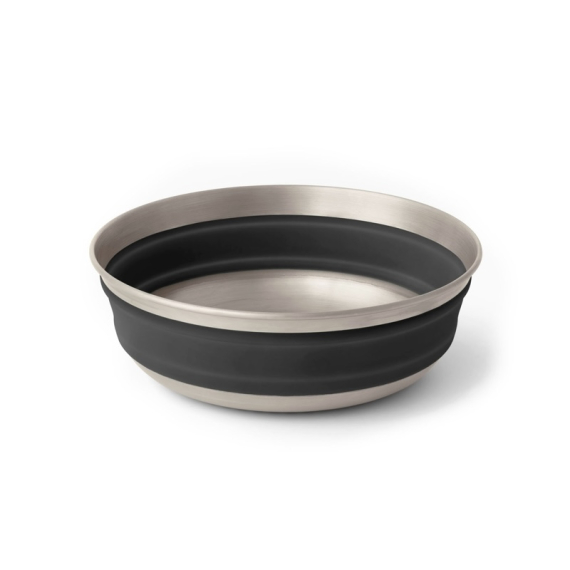 Sea To Summit Detour Stainless Steel Collapsible Bowl M Black dans le groupe Loisirs en plein air / Cuisines camping et ustensiles / Assiettes et bols / Bols l\'adresse Sportfiskeprylar.se (ACK039011-050101)
