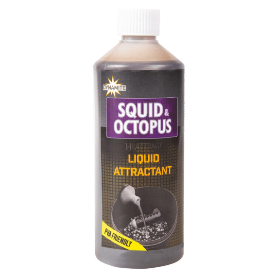 Dynamite Baits Squid & Octopus Liquid Attractant 500ml dans le groupe Leurres / Bouillettes, esches et amorce / Liquides et additifs l\'adresse Sportfiskeprylar.se (ADY041263)