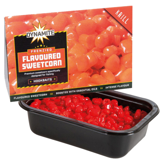 Dynamite Baits Flavoured Sweetcorn Krill Red 200g dans le groupe Leurre de la peche / Bouillettes, esches et amorce / Particules l\'adresse Sportfiskeprylar.se (ADY041307)