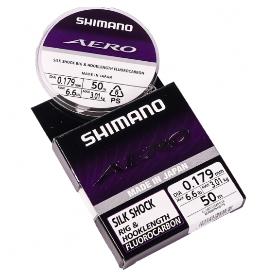 Shimano Line Aero Slick Shock Fluo LD Grey dans le groupe Hameçons et terminal tackle / Leaders et Bas de ligne / Bas de ligne / Bas de ligne fluorocarbone l\'adresse Sportfiskeprylar.se (AERSSFRH50195r)