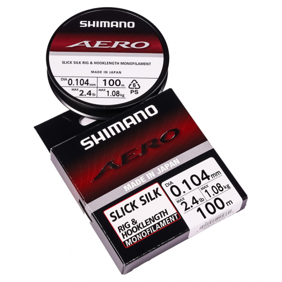 Shimano Aero Slick Silk Rig 100m Clear dans le groupe Lignes de pêche / Lignes jigging sous glace l\'adresse Sportfiskeprylar.se (AERSSRH100190r)
