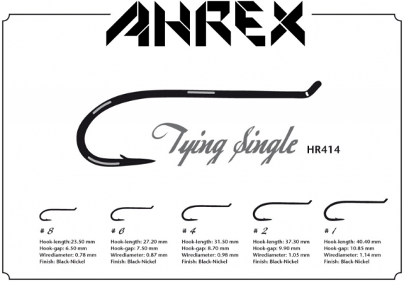 Ahrex HR414 - Tying Single #6 dans le groupe Hameçons et terminal tackle / Hameçons / Hameçons mouche l\'adresse Sportfiskeprylar.se (AHR414-6)