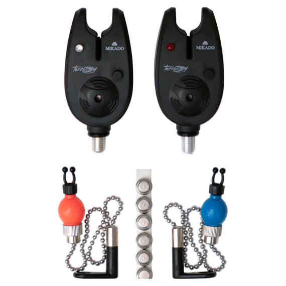 Mikado Bite Alarm w. Hangers dans le groupe Accessoires de pêche / Détecteurs de touches et indicateurs / Detecteur de touche peche l\'adresse Sportfiskeprylar.se (AMS01-HR-C-SET)