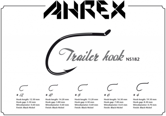 Ahrex NS182 - Trailer Hook dans le groupe Hameçons et terminal tackle / Hameçons / Hameçons mouche l\'adresse Sportfiskeprylar.se (ANS182-8r)