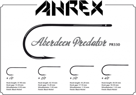 Ahrex PR330 - Aberdeen Predator #2/0 dans le groupe Hameçons et terminal tackle / Hameçons / Hameçons mouche l\'adresse Sportfiskeprylar.se (APR330-2_0)