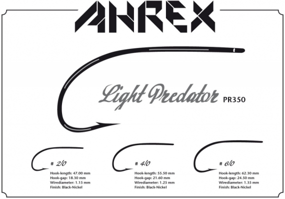 Ahrex PR350 - Light Predator, Barbed dans le groupe Hameçons et terminal tackle / Hameçons / Hameçons mouche l\'adresse Sportfiskeprylar.se (APR350-6_0r)