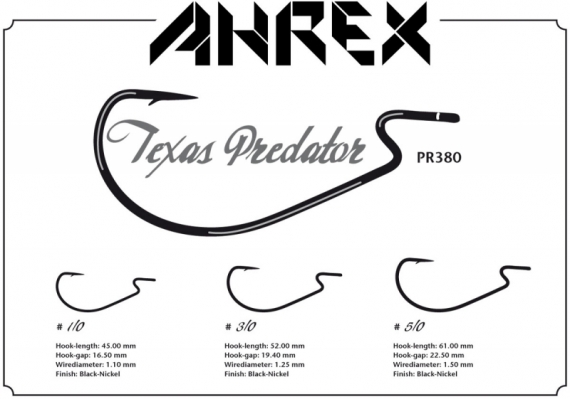 Ahrex PR380 - Texas Predator #1/0 dans le groupe Hameçons et terminal tackle / Hameçons / Hameçons mouche l\'adresse Sportfiskeprylar.se (APR380-1_0)
