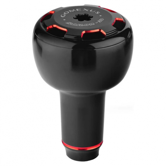 Gomexus 27mm Aluminum Reel Power Knob Black/Red dans le groupe Moulinet de pêche / Accessoires moulinets / Poignées moulinets (embouts) l\'adresse Sportfiskeprylar.se (AS30BKRD)