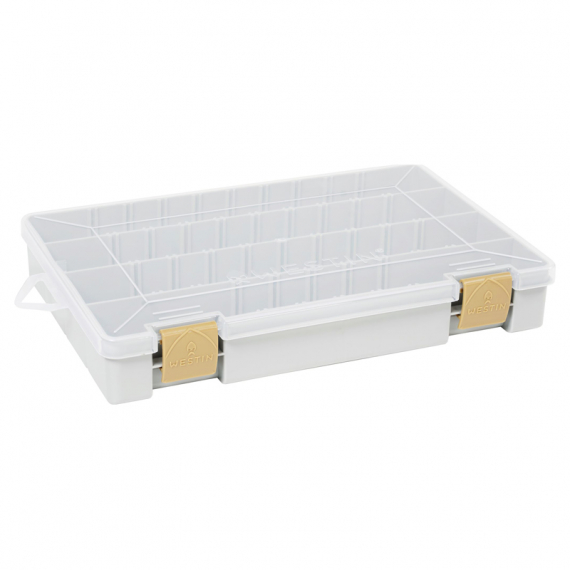 Westin W3 Tackle Box 27,5x18,5x4,5cm Grey/Clear dans le groupe Stockage / Boite de peche / Boite a leurre l\'adresse Sportfiskeprylar.se (B02-706-027)