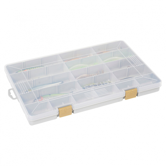 Westin W3 Tackle Box 35,5x22,5x3,5cm Grey/Clear dans le groupe Stockage / Boite de peche / Boite a leurre l\'adresse Sportfiskeprylar.se (B02-706-035)