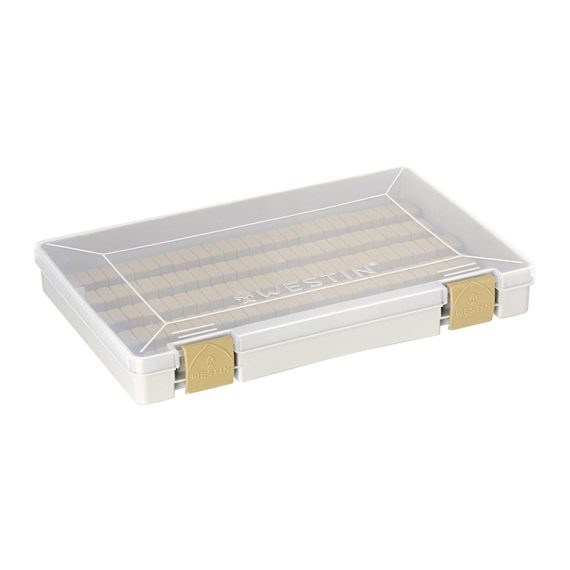 Westin W3 Jig Box (135 Slots) 27,4X18X4cm M Grey/Clear dans le groupe Stockage / Boite de peche / Boite a leurre l\'adresse Sportfiskeprylar.se (B12-M-706)