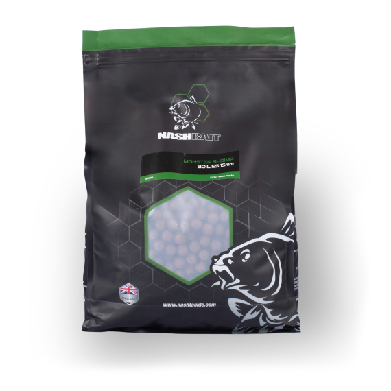 Nash Monster Shrimp Boilies - 5kg dans le groupe Leurre de la peche / Bouillettes, esches et amorce / Bouillette, bouillette carpe l\'adresse Sportfiskeprylar.se (B6506-TPr)