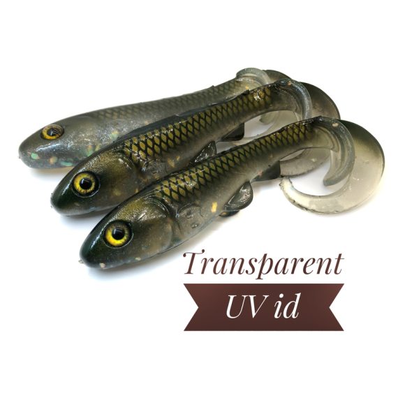 BoniBaits Happy Hybrid 24cm 57g - Transparent UV Id dans le groupe Leurre de la peche / Leurre souple / Jigs à brochets l\'adresse Sportfiskeprylar.se (BBHH12)