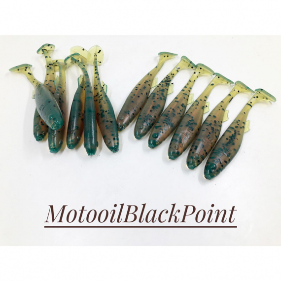 Boni Baits Mini Happy 8,5cm (Bulk) - Motoroil Black Point dans le groupe Leurre de la peche / Leures fait main l\'adresse Sportfiskeprylar.se (BBMH2)