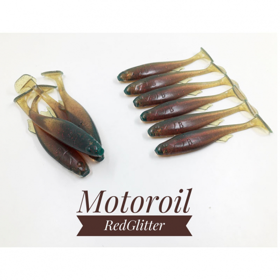 Boni Baits Mini Happy 8,5cm (Bulk) - Motoroil Red Glitter dans le groupe Leurre de la peche / Leures fait main l\'adresse Sportfiskeprylar.se (BBMH8)