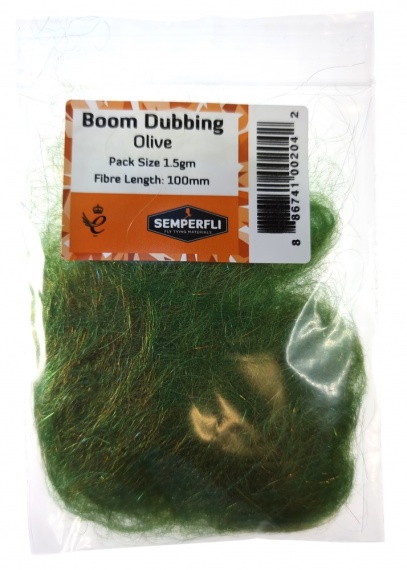 Semperfli Boom Dubbing - Olive dans le groupe Hameçons et terminal tackle / Fabrication mouche / Matériel de montage de mouches / Dubbing l\'adresse Sportfiskeprylar.se (BBOM100OLV)