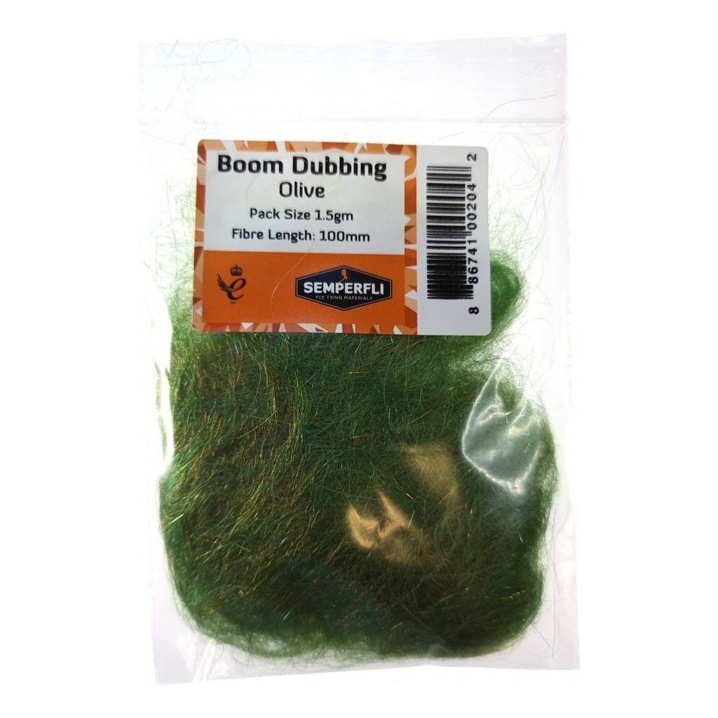 Semperfli Boom Dubbing - Olive dans le groupe Hameçons et terminal tackle / Fabrication mouche / Matériel de montage de mouches / Dubbing l\'adresse Sportfiskeprylar.se (BBOM100OLV)