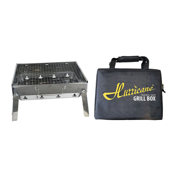 Hurricane Grill Box Stainless Steel dans le groupe Loisirs en plein air / Cuisines camping et ustensiles / Grills l\'adresse Sportfiskeprylar.se (BBQ)