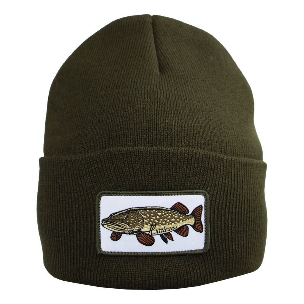 Hurricane Beanie Pike Patch Green dans le groupe Vêtements & Chaussures / Casquettes, Bonnets & Chapeaux / Bérets et chapeaux l\'adresse Sportfiskeprylar.se (BEA01)
