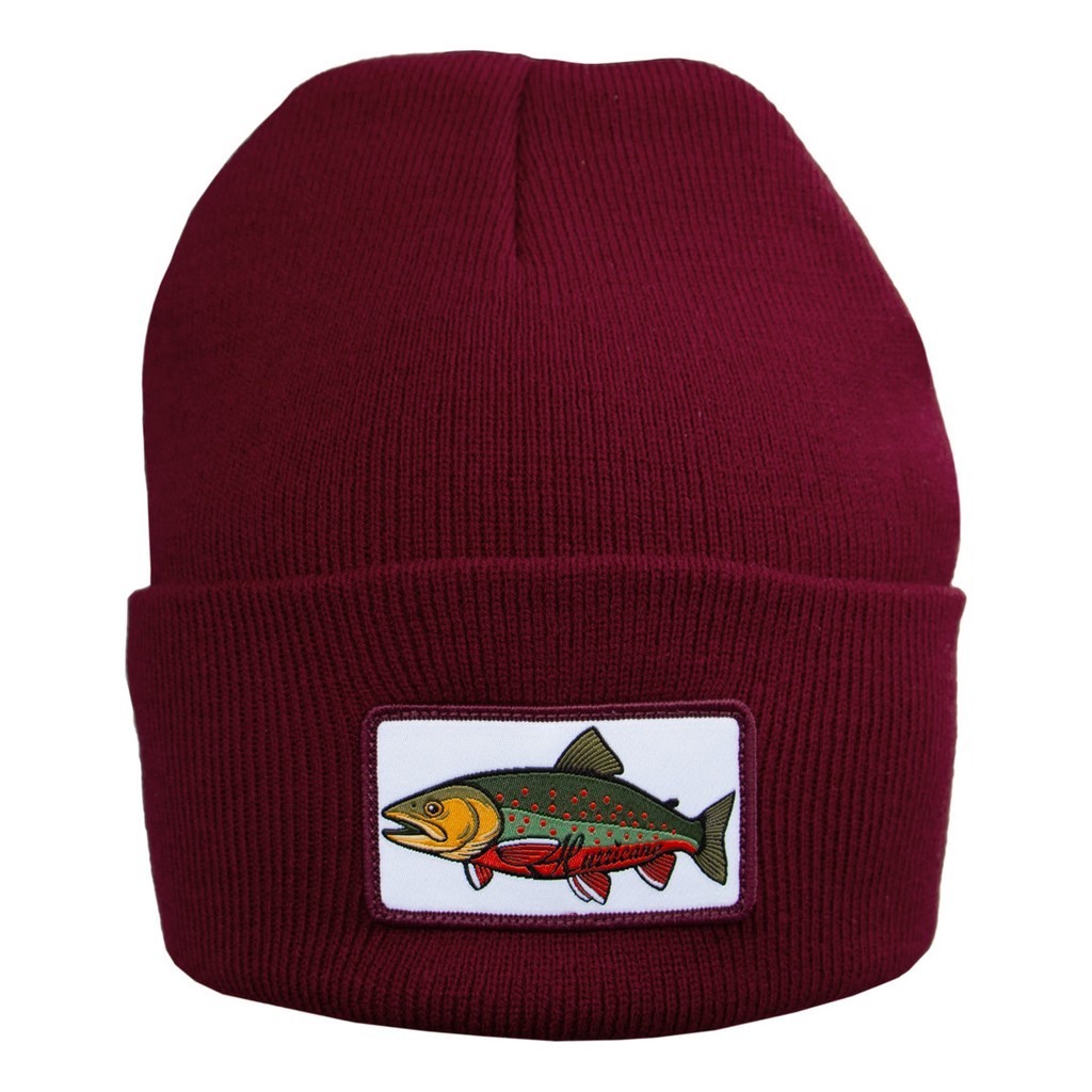 Hurricane Beanie Char Patch Red dans le groupe Vêtements & Chaussures / Casquettes, Bonnets & Chapeaux / Bérets et chapeaux l\'adresse Sportfiskeprylar.se (BEA02)