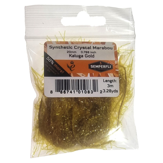 Semperfli Synthetic Crystal Marabou 20mm - Copper Brown dans le groupe Hameçons et terminal tackle / Fabrication mouche / Matériel de montage de mouches / Yarn et chenille l\'adresse Sportfiskeprylar.se (BMAR100CPB)