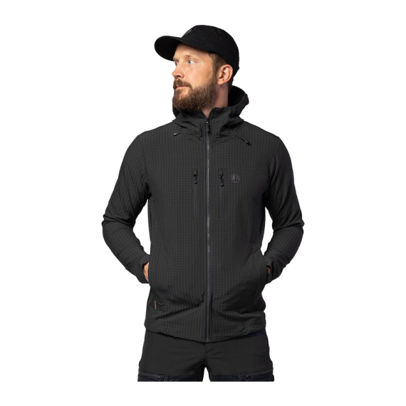 Beyond Nordic BN106 M\'s Tech Fleece Hoodie Off Black dans le groupe Habits et chaussures / Vêtements / Sweats / Pulls polaire l\'adresse Sportfiskeprylar.se (BN106-M-BLACK-Lr)