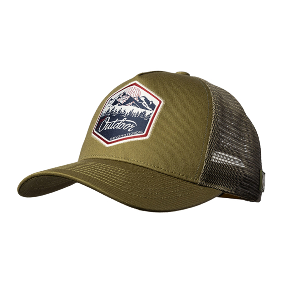 Beyond Nordic BN215 Great Outdoor Trucker Cap G-Moss Green dans le groupe Habits et chaussures / Chapeau de peche, casquette peche / Casquettes / Casquettes trucker l\'adresse Sportfiskeprylar.se (BN215-G-MOSS-OS)